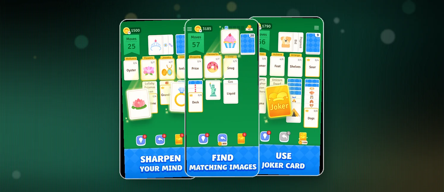 Solitaire Associations Journey game screenshots