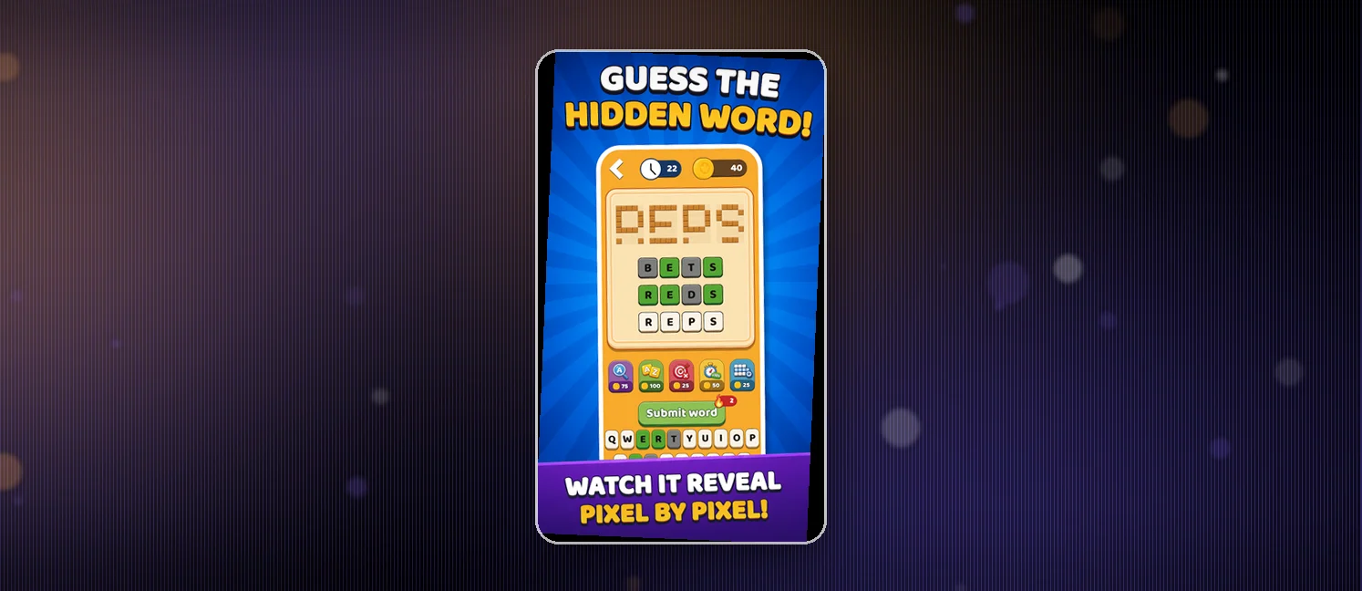 Pixelcon Word Guesser gameplay